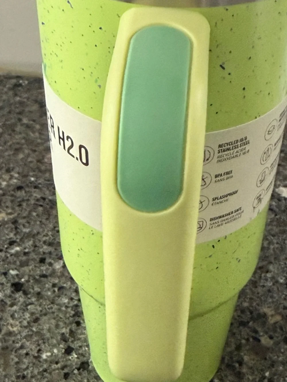 New Stanley Quencher H2.0 Tumbler Straw Cup 30oz RETIRED COLOR- Citron Speckle - Picture 11 of 12